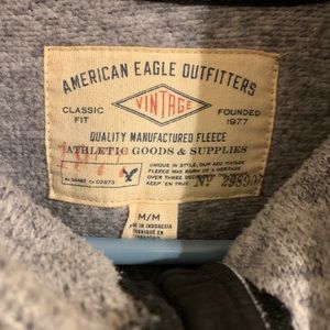 Grey American Eagle, fleece zip up